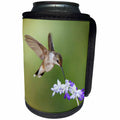 3dRose Danita Delimont - Hummingbird - Black-chinned Hummingbird feeding. - Can Cooler Bottle Wrap (cc_251441)