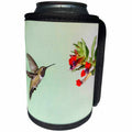 3dRose Danita Delimont - Hummingbird - Black-chinned Hummingbird adult male feeding - Can Cooler Bottle Wrap (cc_251443)