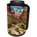 3dRose Danita Delimont - Zion National Park - Utah, Zion National Park, View along the Virgin River - Can Cooler Bottle Wrap (cc_251484)