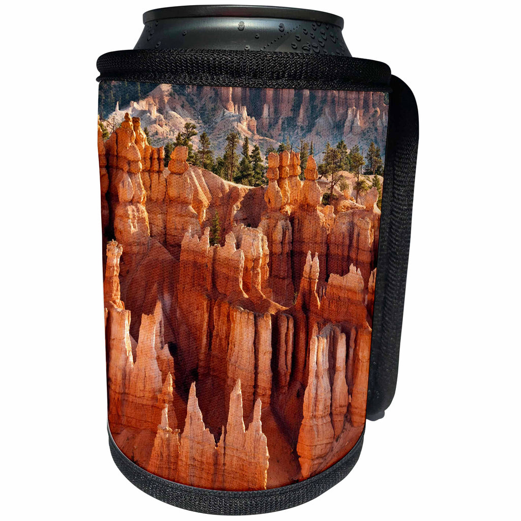 3dRose Danita Delimont - Bryce Canyon - Utah, Bryce Canyon National Park, Morning light on hoodoos - Can Cooler Bottle Wrap (cc_251485)