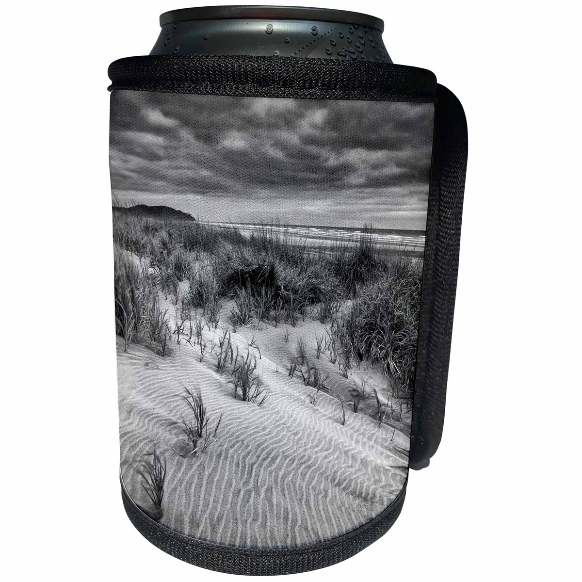 3dRose Danita Delimont - Washington - Washington State, Long Beach. Dusk on the beach dunes - Can Cooler Bottle Wrap (cc_251495)