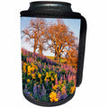 3dRose Danita Delimont - Washington - Washington State. Balsamroot, lupine, and oaks on hillside. - Can Cooler Bottle Wrap (cc_251506)