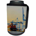 3dRose Danita Delimont - Washington - Washington State, Tacoma. Container cargo loading at Port of Tacoma - Can Cooler Bottle Wrap (cc_251514)