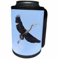 3dRose Danita Delimont - Heron - Washington State, Redmond, Great Blue Heron, Ardea Herodias - Can Cooler Bottle Wrap (cc_251551)