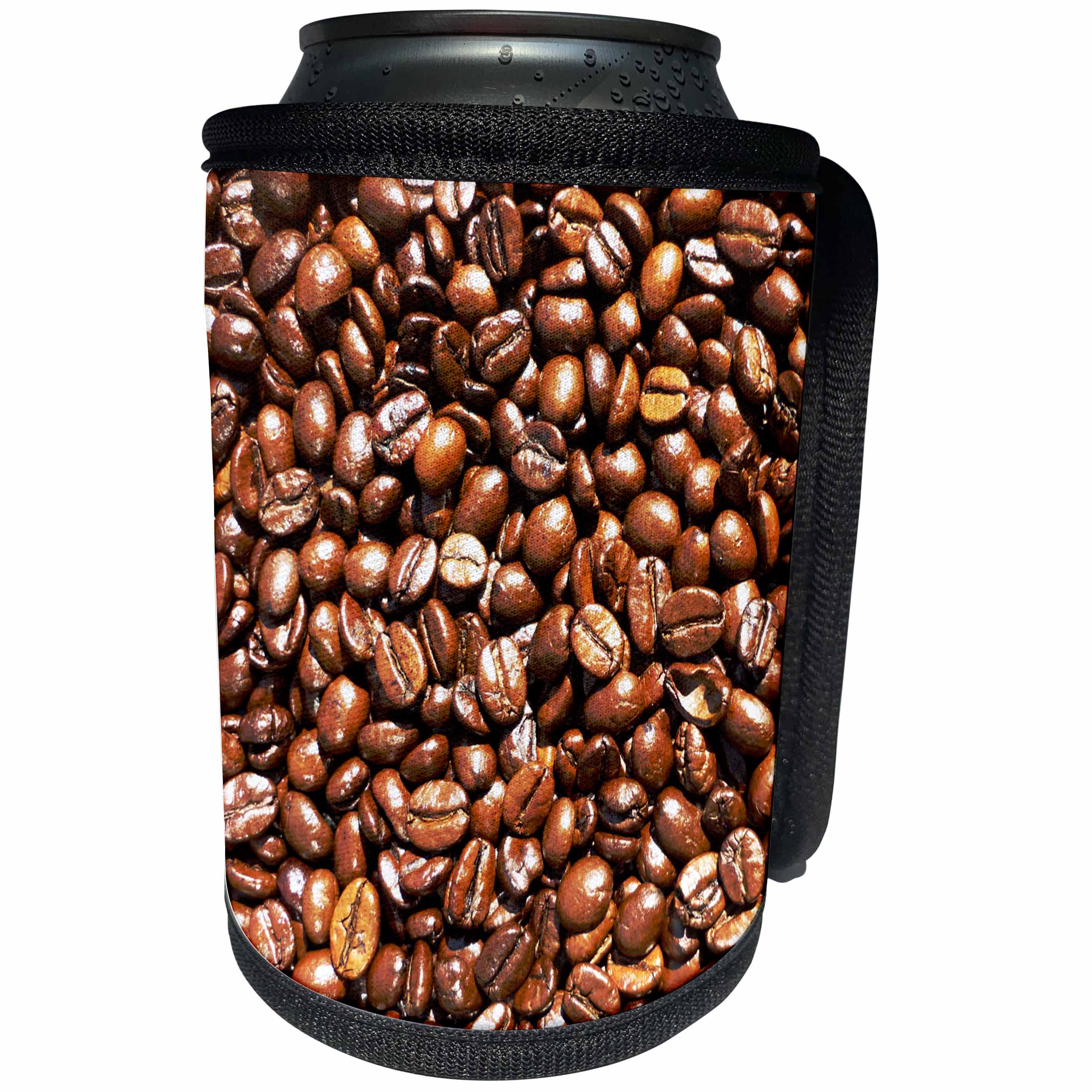 3dRose Russ Billington Photography- Coffee Beans - Image of mellow espresso coffee beans - Can Cooler Bottle Wrap (cc_251797)