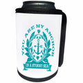 3dRose Russ Billington Nautical Designs - You Are My Anchor- Nautical Theme with Anchor in Blue - Can Cooler Bottle Wrap (cc_251803)