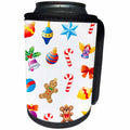 3dRose Russ Billington Christmas Designs - Colorful Kids Christmas Wrap Design - Can Cooler Bottle Wrap (cc_251804)