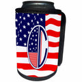 3dRose Russ Billington Monograms- American Art Deco - Patriotic Art Deco Monograms- Initial Letter C - Can Cooler Bottle Wrap (cc_251879)
