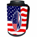 3dRose Russ Billington Monograms- American Art Deco - Patriotic Art Deco Monograms- Initial Letter W - Can Cooler Bottle Wrap (cc_251899)