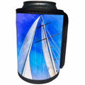 3dRose Taiche - Acrylic Painting - Gulets - Sailing Unties The Knots Of My Mind - Can Cooler Bottle Wrap (cc_251997)
