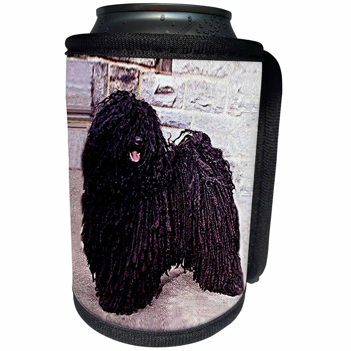 3dRose Dogs Puli - Puli - Can Cooler Bottle Wrap (cc_252)