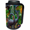 3dRose Jos Fauxtographee- Flamingo New Age - A statue of flamingos in a new age store for healing in SLC - Can Cooler Bottle Wrap (cc_252020)