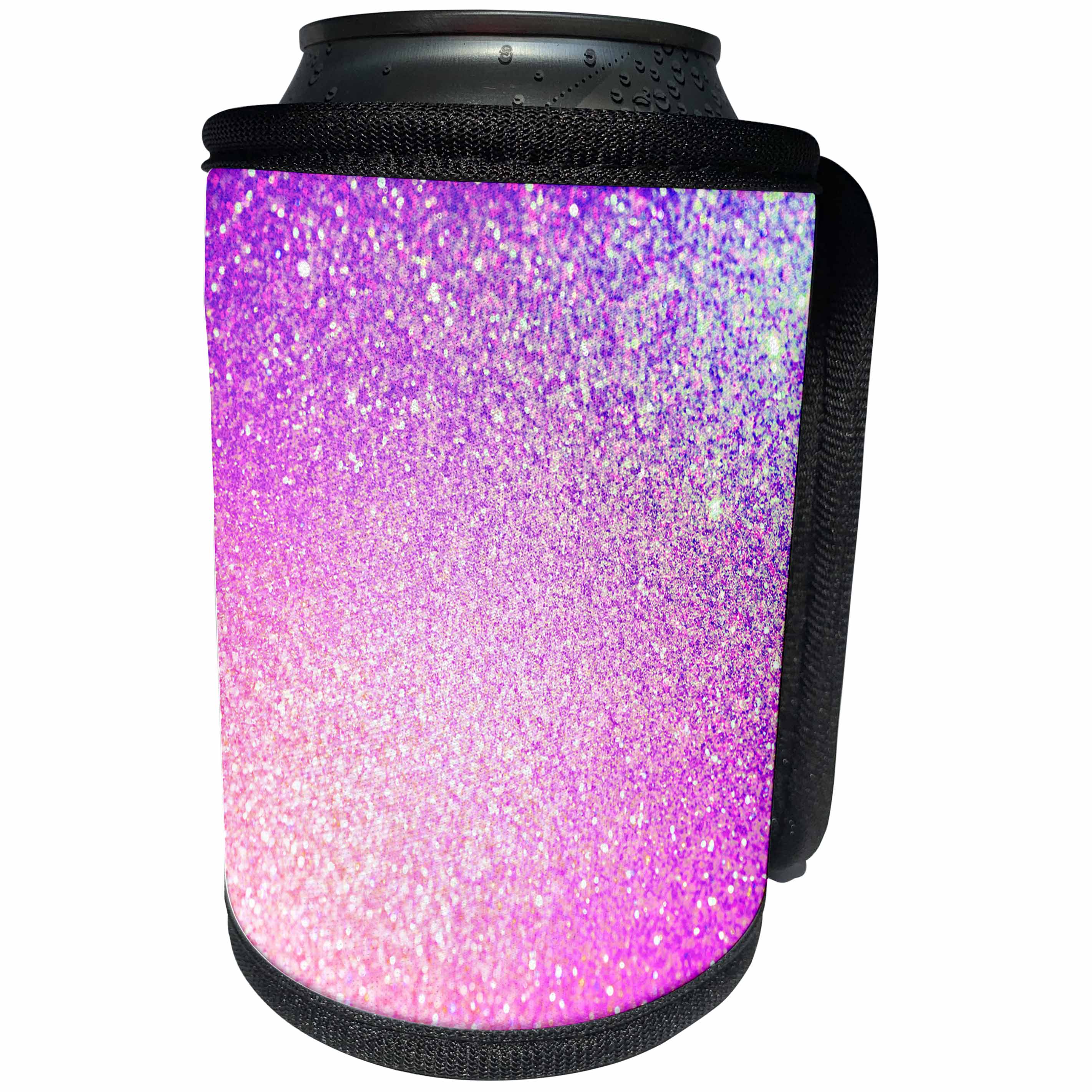 3dRose Sven Herkenrath Glitter - Pink Diamond Luxury Glimmer Shiny - Can Cooler Bottle Wrap (cc_252116)