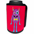 3dRose Janna Salak Designs Kids Stuff - Monster Series Purple - Can Cooler Bottle Wrap (cc_252141)