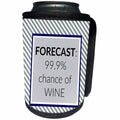 3dRose BrooklynMeme Funny Sayings - Wine Forecast - Can Cooler Bottle Wrap (cc_252210)