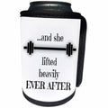 3dRose BrooklynMeme Fitness - And she lifted heavily ever after - Can Cooler Bottle Wrap (cc_252212)