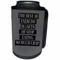 3dRose BrooklynMeme Fitness - The best ab exercise grey - Can Cooler Bottle Wrap (cc_252213)