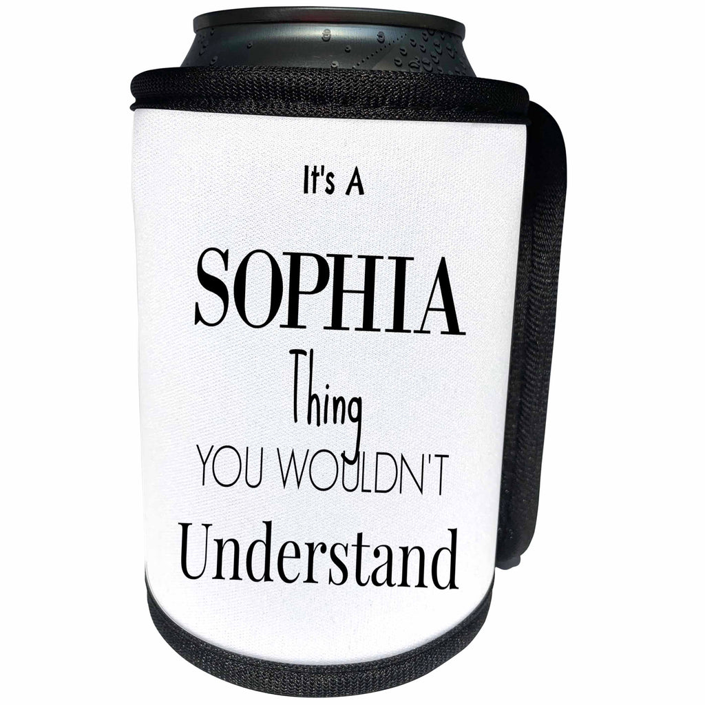 3dRose BrooklynMeme Names - Its a Sophia thing - Can Cooler Bottle Wrap (cc_252215)