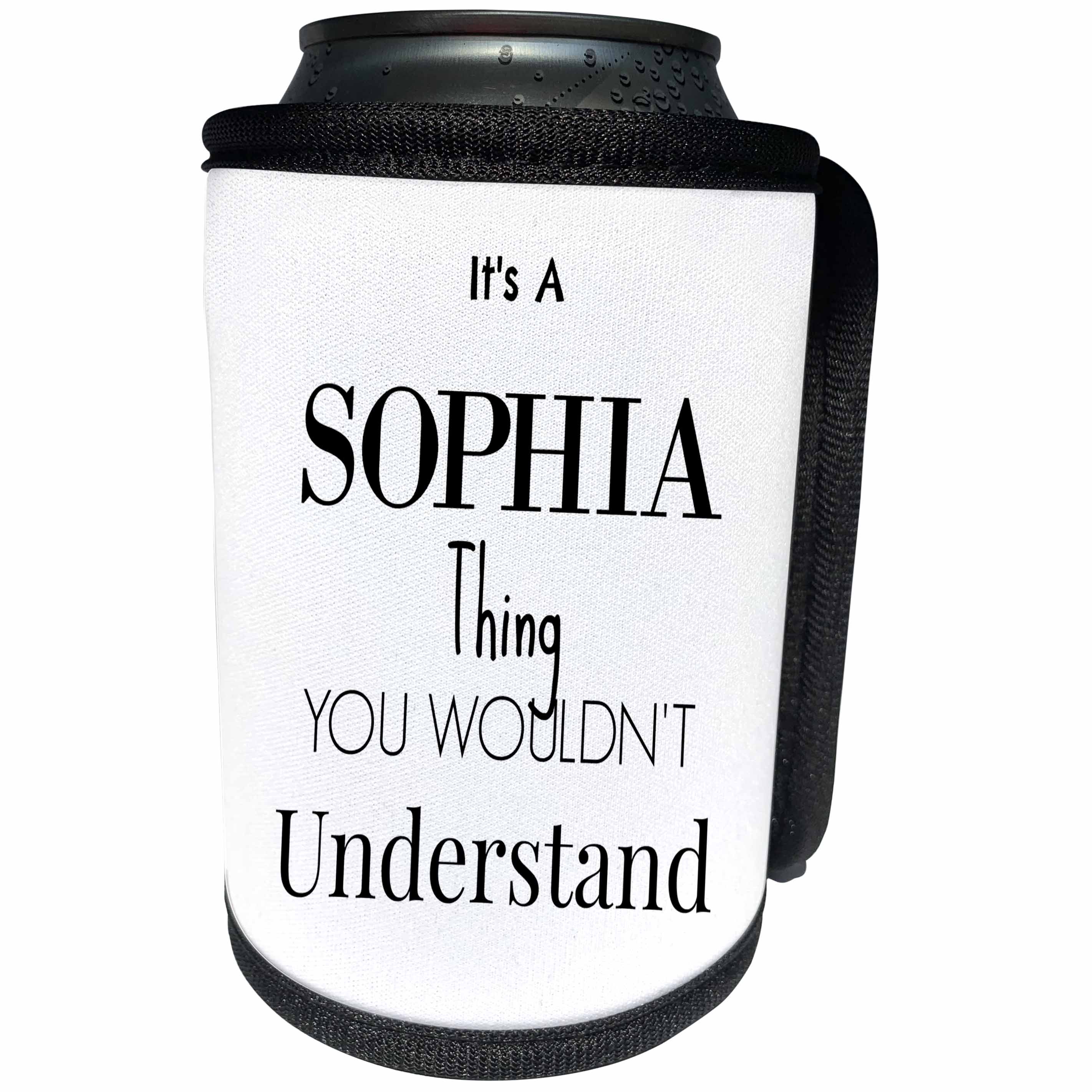 3dRose BrooklynMeme Names - Its a Sophia thing - Can Cooler Bottle Wrap (cc_252215)