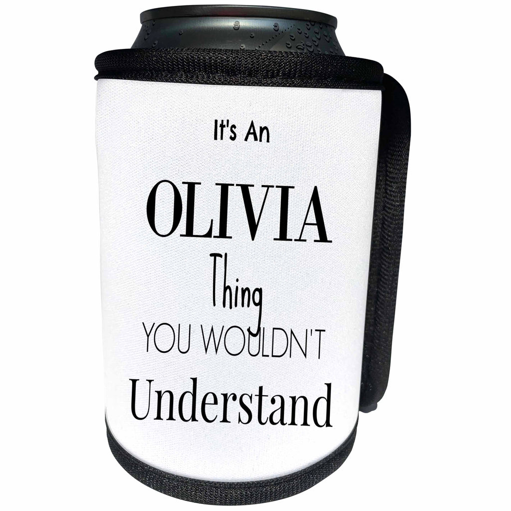 3dRose BrooklynMeme Names - Its an Olivia thing - Can Cooler Bottle Wrap (cc_252217)