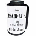 3dRose BrooklynMeme Names - Its an Isabella thing - Can Cooler Bottle Wrap (cc_252218)