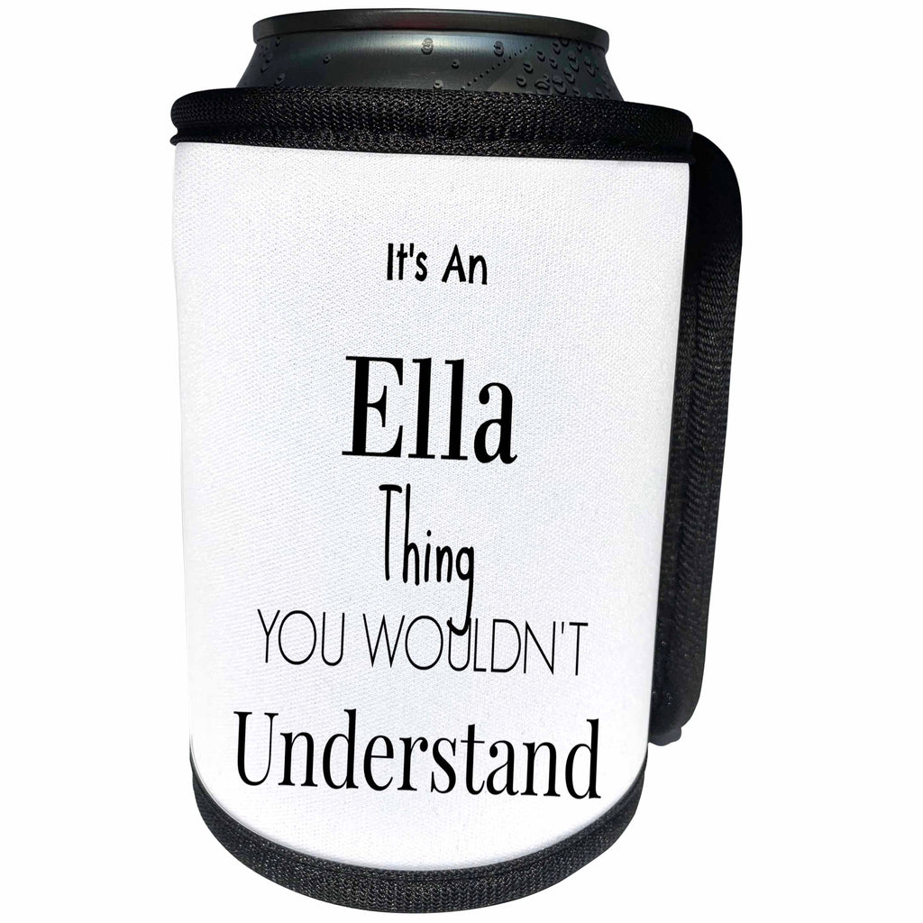 3dRose BrooklynMeme Names - Its an Ella thing - Can Cooler Bottle Wrap (cc_252226)