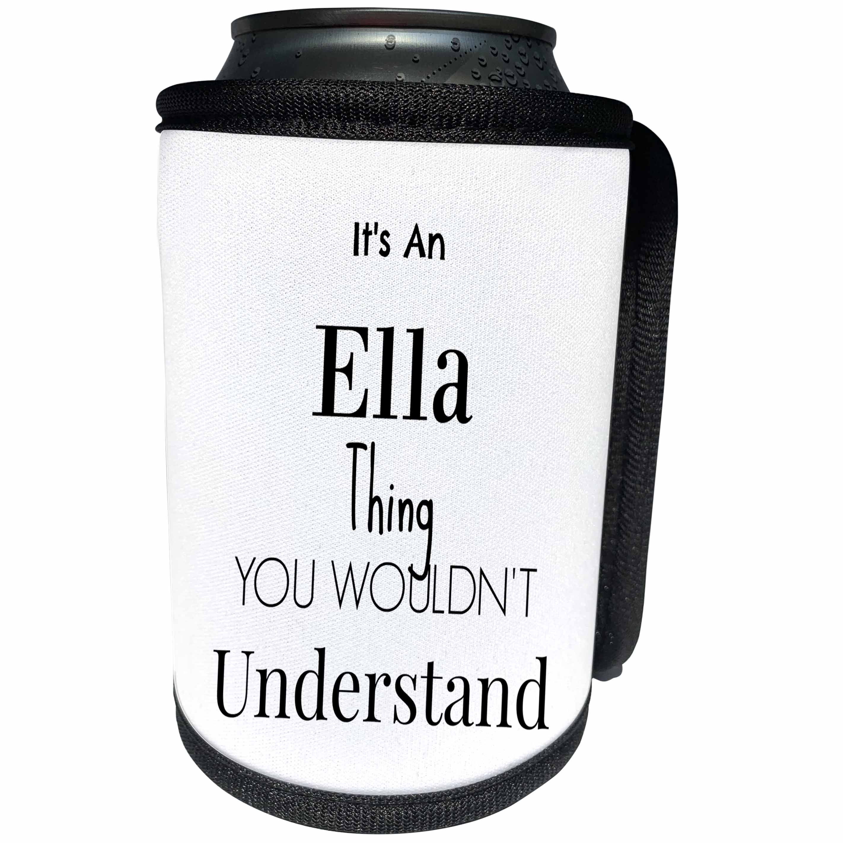 3dRose BrooklynMeme Names - Its an Ella thing - Can Cooler Bottle Wrap (cc_252226)