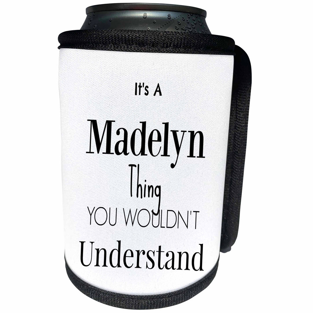 3dRose BrooklynMeme Names - Its a Madelyn thing - Can Cooler Bottle Wrap (cc_252227)