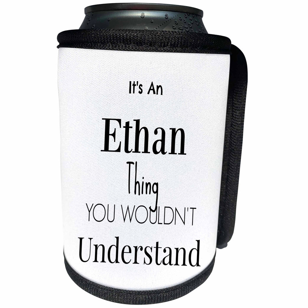 3dRose BrooklynMeme Names - Its an Ethan thing - Can Cooler Bottle Wrap (cc_252237)