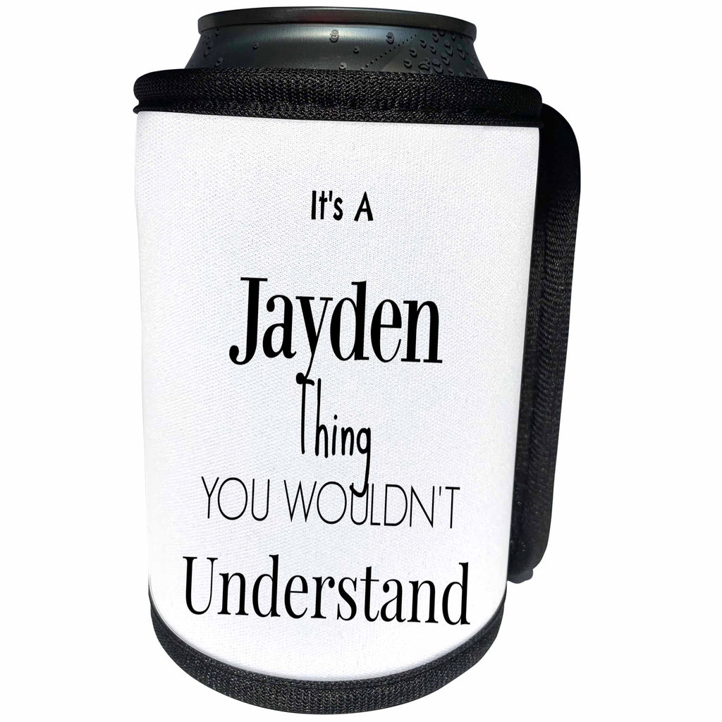 3dRose BrooklynMeme Names - Its a Jayden thing - Can Cooler Bottle Wrap (cc_252243)