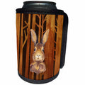 3dRose Uta Naumann Watercolor Illustration Animal - rabbit bunny animal animals wild forest tree nature illustration - Can Cooler Bottle Wrap (cc_252337)
