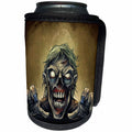 3dRose Dark, Creepy, Zombie, Illustrations - Zombie crawling towards you - Can Cooler Bottle Wrap (cc_252474)