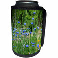3dRose WhiteOaks Photography and Artwork - Flowers - Field of blue is a photo of a bunch of blue flowers in a field - Can Cooler Bottle Wrap (cc_252492)