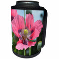 3dRose WhiteOaks Photography and Artwork - Poppy Flowers - The Bee and The Poppy is a photo of bee inside a poppy flower - Can Cooler Bottle Wrap (cc_252501)