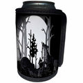 3dRose WhiteOaks Photography and Artwork - Native American - Wolfs Moon is a photo I took of a scene and added special effects - Can Cooler Bottle Wrap (cc_252515)