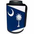 3dRose Florene Flags Of States Unique - Image of South Carolina Flag In Contemporary - Can Cooler Bottle Wrap (cc_252553)