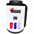 3dRose Florene Humor - Image of Sign Says Im Made in USA - Can Cooler Bottle Wrap (cc_252596)
