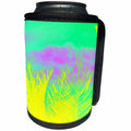 3dRose Florene Neon Art - Image of Neon Yellow palm With Neon Green And Violet Sky - Can Cooler Bottle Wrap (cc_252621)