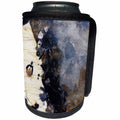 3dRose Florene Granite And Marble Abstracts - Image of Beautiful Black And Gray Blue Ivory Granite - Can Cooler Bottle Wrap (cc_252625)