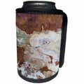 3dRose Florene Granite And Marble Abstracts - Image of Rusty Green And Ivory Granite - Can Cooler Bottle Wrap (cc_252627)