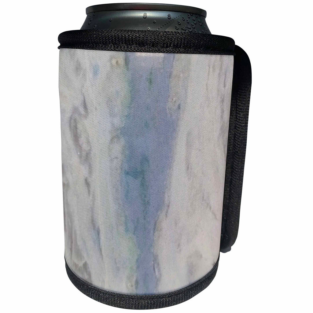 3dRose Florene Granite And Marble Abstracts - Image of Gray And Blue Granite - Can Cooler Bottle Wrap (cc_252633)