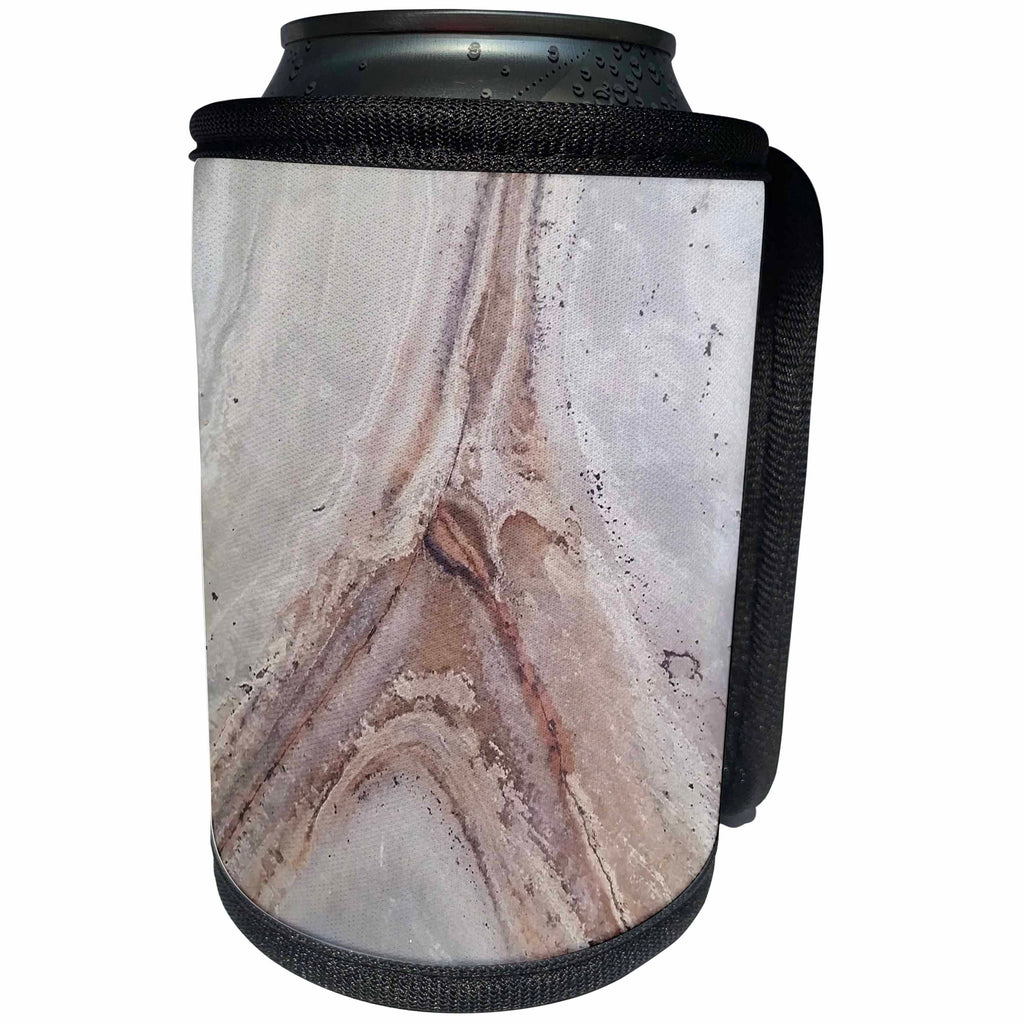 3dRose Florene Granite And Marble Abstracts - Image of Gray And Rose Eiffel Tower Abstract - Can Cooler Bottle Wrap (cc_252646)