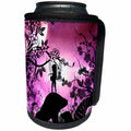 3dRose Heike Köhnen Design Fairies Fairytale - Cute playing fairy in a fantasy wood - Can Cooler Bottle Wrap (cc_252729)