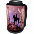 3dRose Heike Köhnen Design Fairies Fairytale - Awesome unicorn with fairy in the sunset - Can Cooler Bottle Wrap (cc_252730)