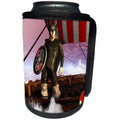 3dRose Heike Köhnen Design Fantasy - The Viking on a Viking long ship - Can Cooler Bottle Wrap (cc_252741)