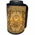 3dRose Heike Köhnen Design Fantasy - The pentagram with floral elements - Can Cooler Bottle Wrap (cc_252762)