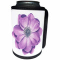 3dRose Anne Marie Baugh - Watercolor - Pretty Watercolor Purple Anemone Flower - Can Cooler Bottle Wrap (cc_252776)