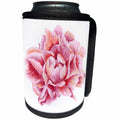3dRose Anne Marie Baugh - Watercolor - Pretty Pink Watercolor Peony Flower - Can Cooler Bottle Wrap (cc_252792)
