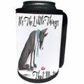 3dRose Anne Marie Baugh - Quotes - Large Dog Looking Down On A Ladybug With Its The Little Things - Can Cooler Bottle Wrap (cc_252948)