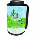 3dRose Florene Tropical Landscape - Tropic Beach Impressions - Can Cooler Bottle Wrap (cc_25299)